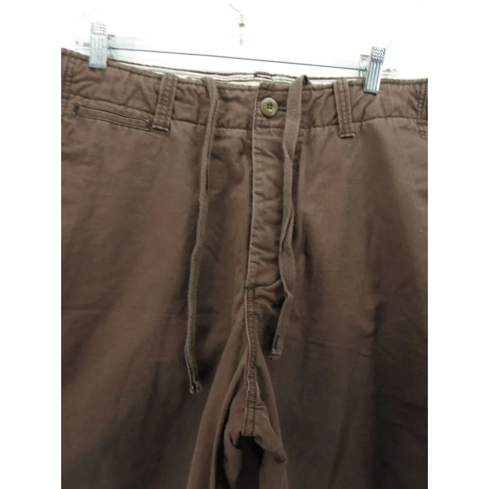 VINTAGE Hollister Shorts 34 Chino Khakis Button Fly Surfer Y2K Baggy *